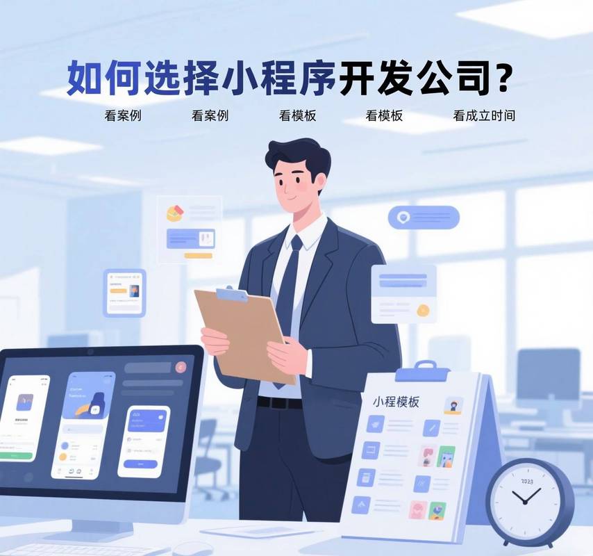 如何选择小程序开发公司?看案例?看模板?看成立时间?